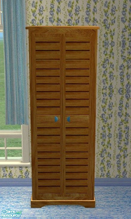 Sims 2 — Louisiana Bedroom - Tall Dresser by Riverwillows — Lovely recolor of Caravan Sims Louisiana Bedroom, in blue and