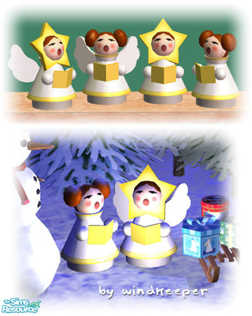 Sims 2 — Xmas Starlet - White by Windkeeper — Recolor of Xmas Starlet - main mesh. Will work for all meshes from this