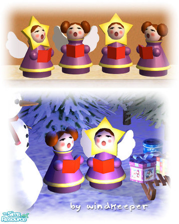 Sims 2 — Xmas Starlet - Purple by Windkeeper — Recolor of Xmas Starlet - main mesh. Will work for all meshes from this