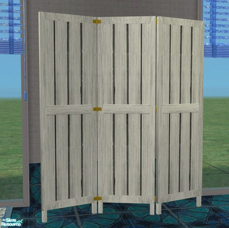 Sims 2 — Louisiana Bathroom - Privacy Screen by Riverwillows — Lovely recolor of Caravan Sims Louisiana Bathroom, in rich