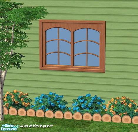 Sims 2 — Cottage Country 2tile window by Windkeeper — Linked to Cottage Country door for colors and requires that file to
