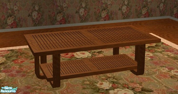 Sims 2 — Louisiana Living Room - Coffeetable by Riverwillows — Lovely recolor of Caravan Sims Louisiana Living Room,