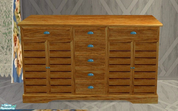 Sims 2 — Louisiana Dining Room - Sideboard by Riverwillows — Lovely recolor of Caravan Sims Louisiana Dining Room, in