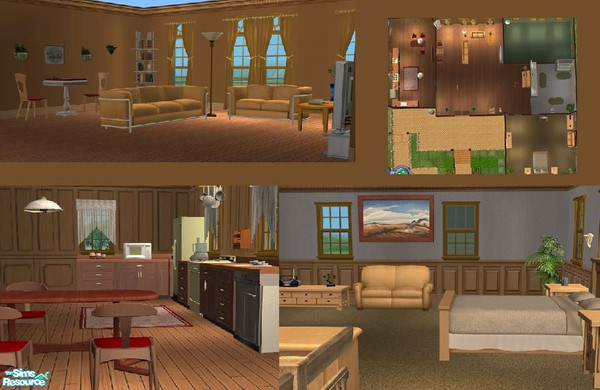 Sims 2 — 1 Hiedi Bear Lane by mianatw1 — Equipped w/fully usable handicapped accesible ramp and entirely on one floor,