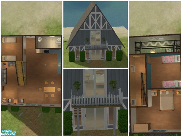 Sims 2 — Seaside Chalet by eastcoaster_7 — For vacationing sims who can afford more than your basic cottage, this seaside