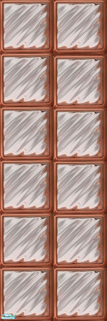 Sims 2 — Block Glass wall Set 1 - Individual Item by lollipop6969 — Rose glass block wall