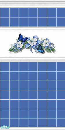 Sims 2 — Butterfly swag by devilishdawn — Has a matching floor 