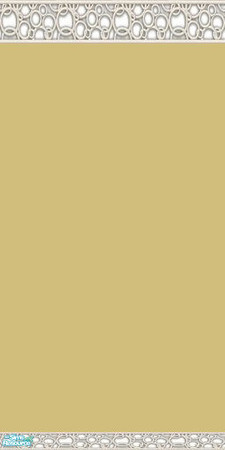 Sims 2 — NK PI Circle Shadow Molding - Yellow by MoMama — Yellow paint is topped by a circle-patterned shadow molding and