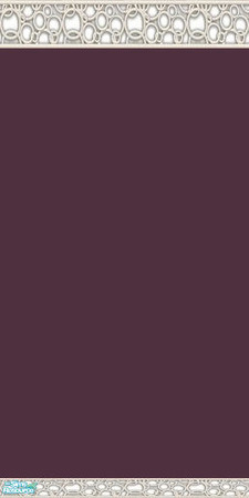 Sims 2 — NK PI Circle Shadow Molding - Purple by MoMama — Purple paint is topped by a circle-patterned shadow molding and