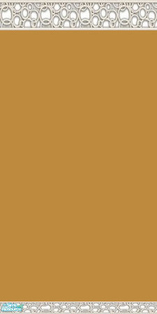 Sims 2 — NK PI Circle Shadow Molding - Gold by MoMama — Gold paint is topped by a circle-patterned shadow molding and