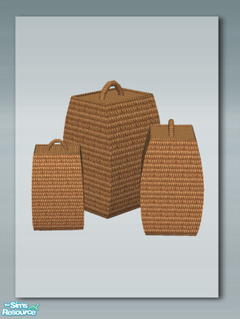 Sims 2 — Decorative Baskets - Mesh by Shakeshaft — Part of a set of 4 new decorative items to add the finishing touches