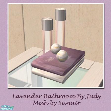 Sims 2 — Judy Lavender Bathroom - Towel by judyhugsnoopy — Recolor of Sunair LLC Bathroom, another color for your choice.