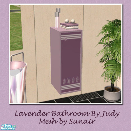 Sims 2 — Judy Lavender Bathroom - Bath table by judyhugsnoopy — Recolor of Sunair LLC Bathroom, another color for your
