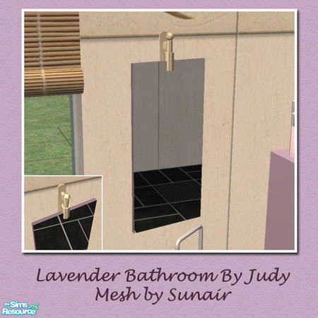 Sims 2 — Judy Lavender Bathroom - Lean Mirror by judyhugsnoopy — Recolor of Sunair LLC Bathroom, another color for your