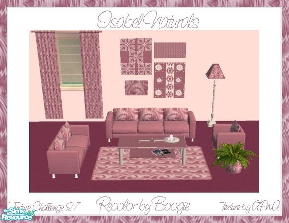 Sims 2 — Isabel Naturals Recolor-TC 27 by boogie woogie — Isabel Naturals Recolor. Meshes by Shakeshaft except rug and