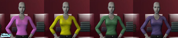 Sims 2 — Neo Tops by neovente — long sleeved sweater tops for ladies