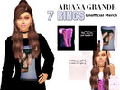 Sims 4 — Ariana Grande 7 Rings Unofficial Merch -Cats and Dogs needed by TheLittleCreator — - 3 swatches - Teen/Elder -