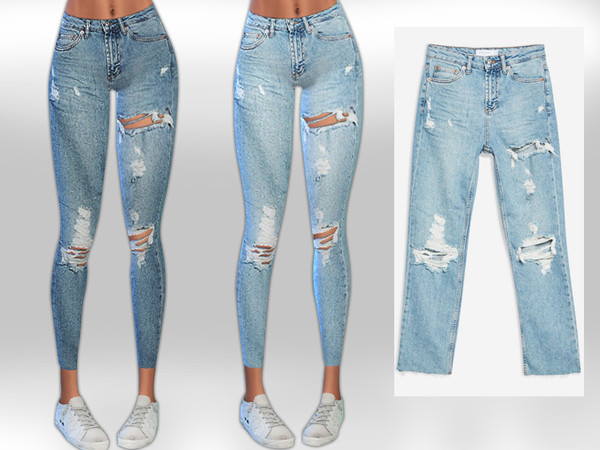 The Sims Resource - Destroy Rip Jeans