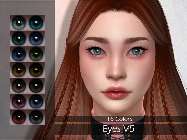 Sims 4 — LMCS Eyes V5 by VELYSEA — -New Mesh -16 swatches -All Skin