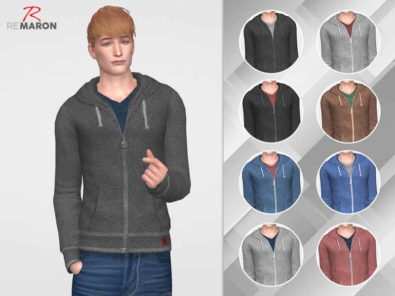 The Sims Resource - Hoodie casual for Men