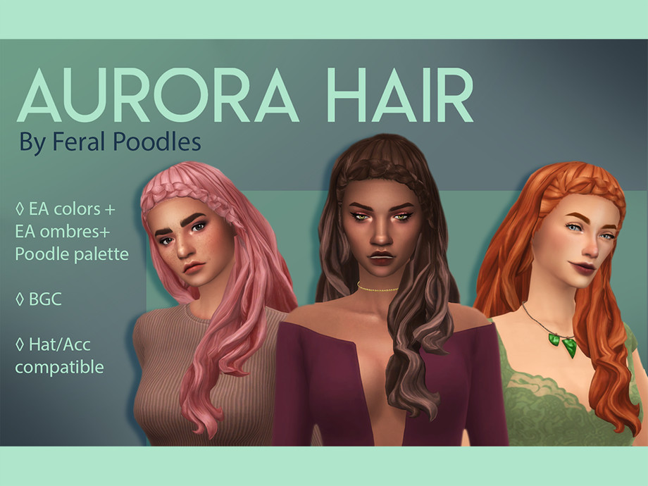 Sims 4 Blue Ombre Hair - wide 1