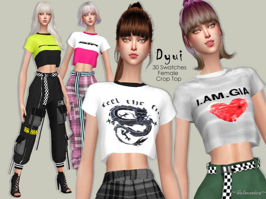 The Sims Resource - DYUI - Casual Crop Top