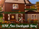 Sims 4 — SLRN Mini Countryside Home by Whatthewoohoo — Cute little starter cottage for your sim family. Two bedrooms,