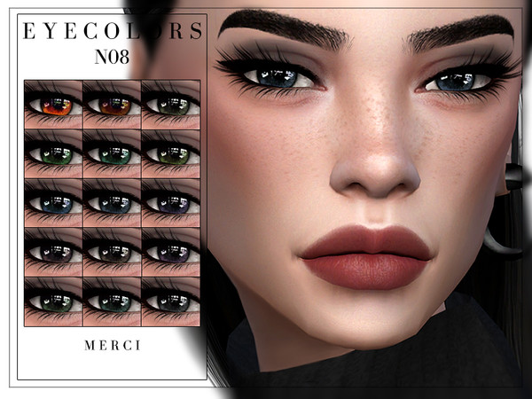 Sims 4 — Eyecolors N08 by -Merci- — Eyecolors in 15 Colours. HQ Mod compatible. Unisex. All ages. Have Fun! 