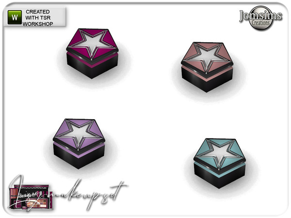 Sims 4 — lisy decor make up set powder compact by jomsims — lisy decor make up set powder compact