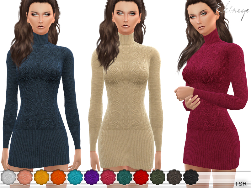 Sims 4 Turtleneck Sweater CC