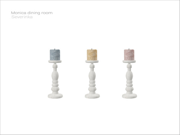 Sims 4 — [Monica diningroom] - candle 03 by Severinka_ — Candle 01 (middle) From the set 'Monica dining room' Build / Buy