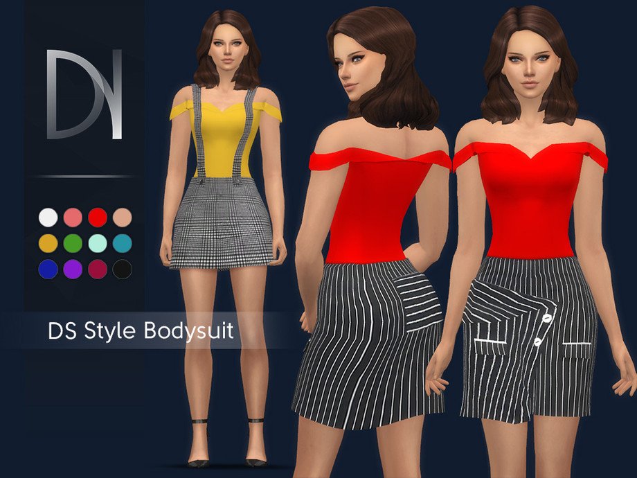The Sims Resource - DS Style Bodysuit [HQ]