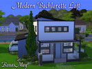 Sims 4 — Modern Bachlorette Loft by RoxasMay — A simple home for the single bachlorette. This Loft style home is