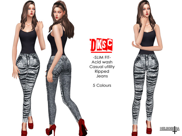 The Sims Resource - DKSC - Slim Fit - Jeans