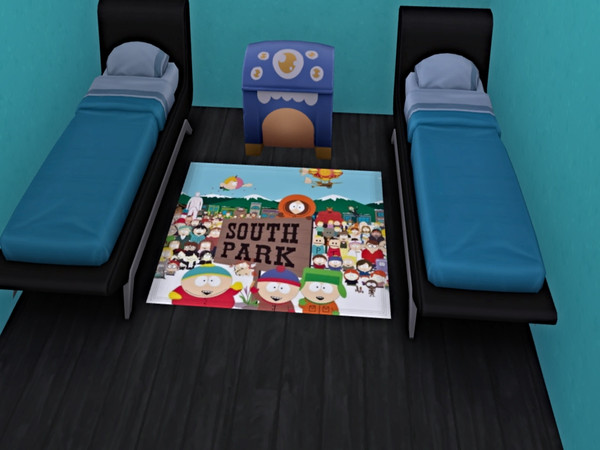 Sims 4 — South Park Rug by -Sectumsempra- — South Park is an American adult animated sitcom created by Trey Parker and