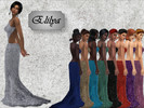 Sims 4 — Elisa gown by Elilya1123 — Glitter gown for that special occasion . - 9 swatches - Teen/A/YA/Elder - New item -