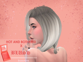 Sims 4 — D. - HOT AND BOTHERED X BLUSH by Dlonysus — Hot and Bothered is a bright pinky coral. CREDITS: Kylie Cosmetics
