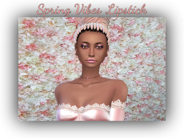 Sims 4 — Spring Vibes Lipstick by WhiteLittleRose — This lipstick comes in 5 swatches. This is my first creation and I