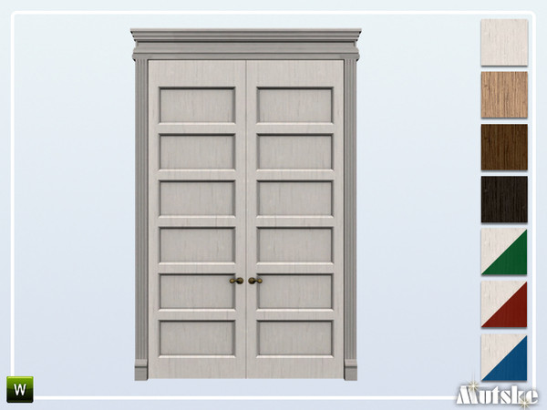 Sims 4 — Caesar Door Mid Wall Privat 3x1 by Mutske — This door is part of the Caesar Constructionset. Made by Mutske@TSR.