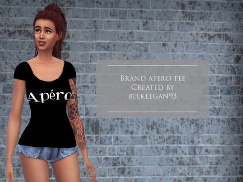 Sims 4 The Sims Resource | Women's Apero' Brand shirt by TSR Creator