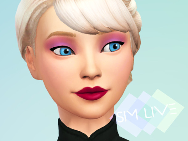 Sims 4 — Elsa Make up by KikiSimLive — Some Make up for Elsa You can check out the Elsa making of video here: