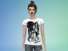 Sims 4 — Star wars t-shirt by Thelpethsimsiel — Star Wars t-shirt for female