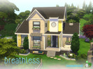 Sims 4 — Breathless No CC by LenaSimsHomes — Lovely little two story house for your sim Built in Windenburg on the