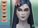 Sims 4 — Moonstone - Lip Gradient by brickette — Enjoy this galactic array of colours for all sorts of sims out there.