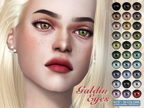 Sims 4 — Galdin Eyes N137 NON-DEFAULT + Heterochromia by Pralinesims — Eyes in 30 colors, appears at the eye color