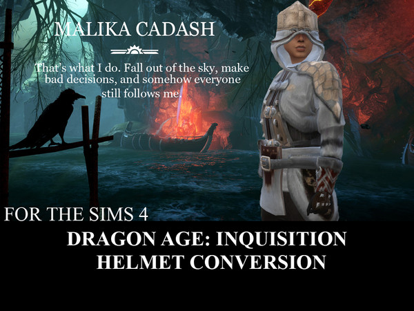 Sims 4 — Thinking Cap - Spooky SP needed by Proud_Rose — Helmet conversion from Dragon Age: Inquisition. See more at: