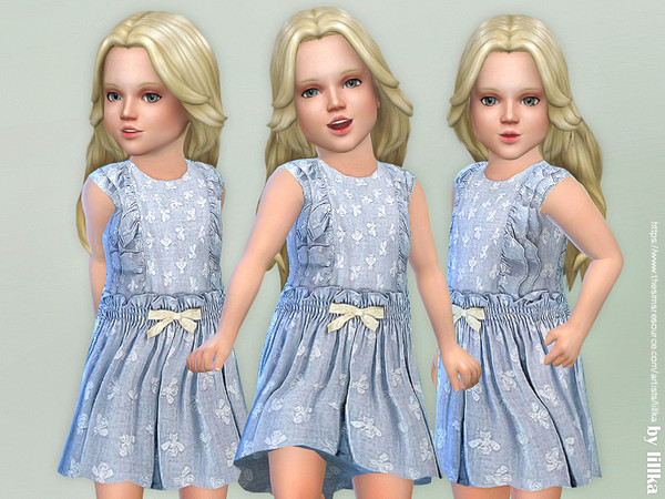 Sims 4 — Ella Dress [NEEDS TODDLER STUFF] by lillka — Ella Dress for Toddler Girls YOU NEED the Toddler Stuff pack so it