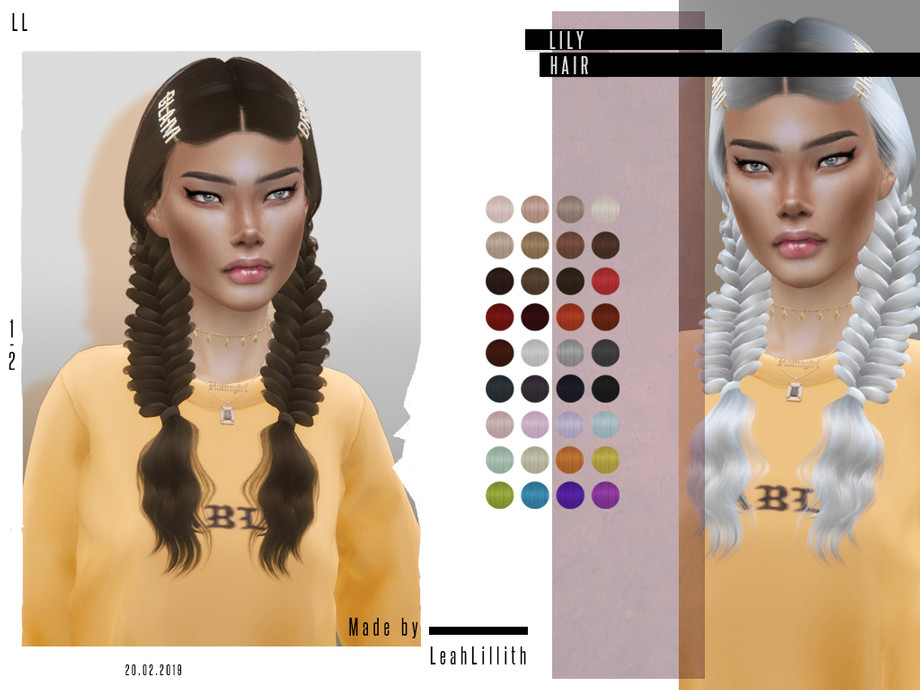 The Sims Resource Leahlillith Lily Hair
