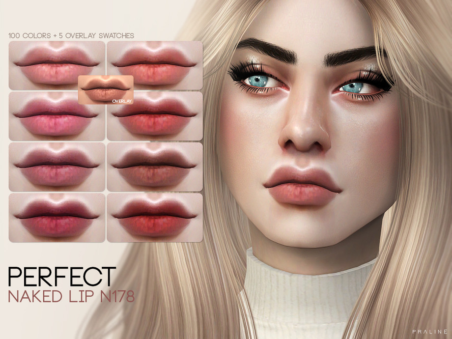 The Sims Resource: Gentle Nude Lips Intense N52 by 