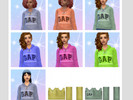 Sims 4 — Gap Hoodie BASE GAME COMPATIBLE by vprouty09 — A hoodie for women, made from EA mesh. Base game compatible.